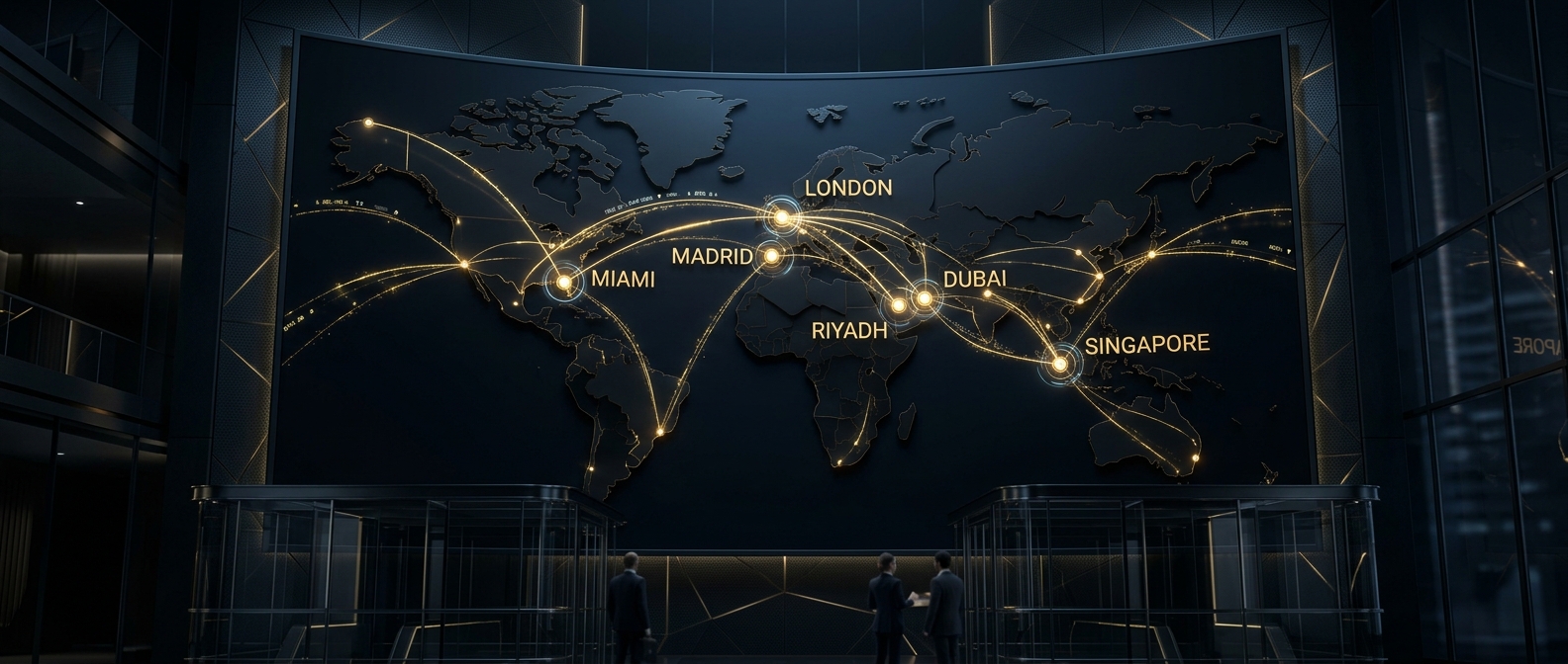 Mapa de Conexiones Financieras Globales